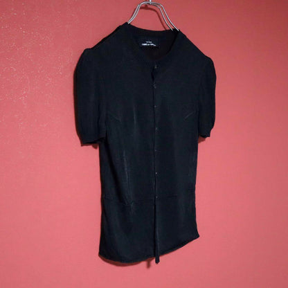 Comme des Garcons tricot Black Rayon Short Sleeve Size FREE
