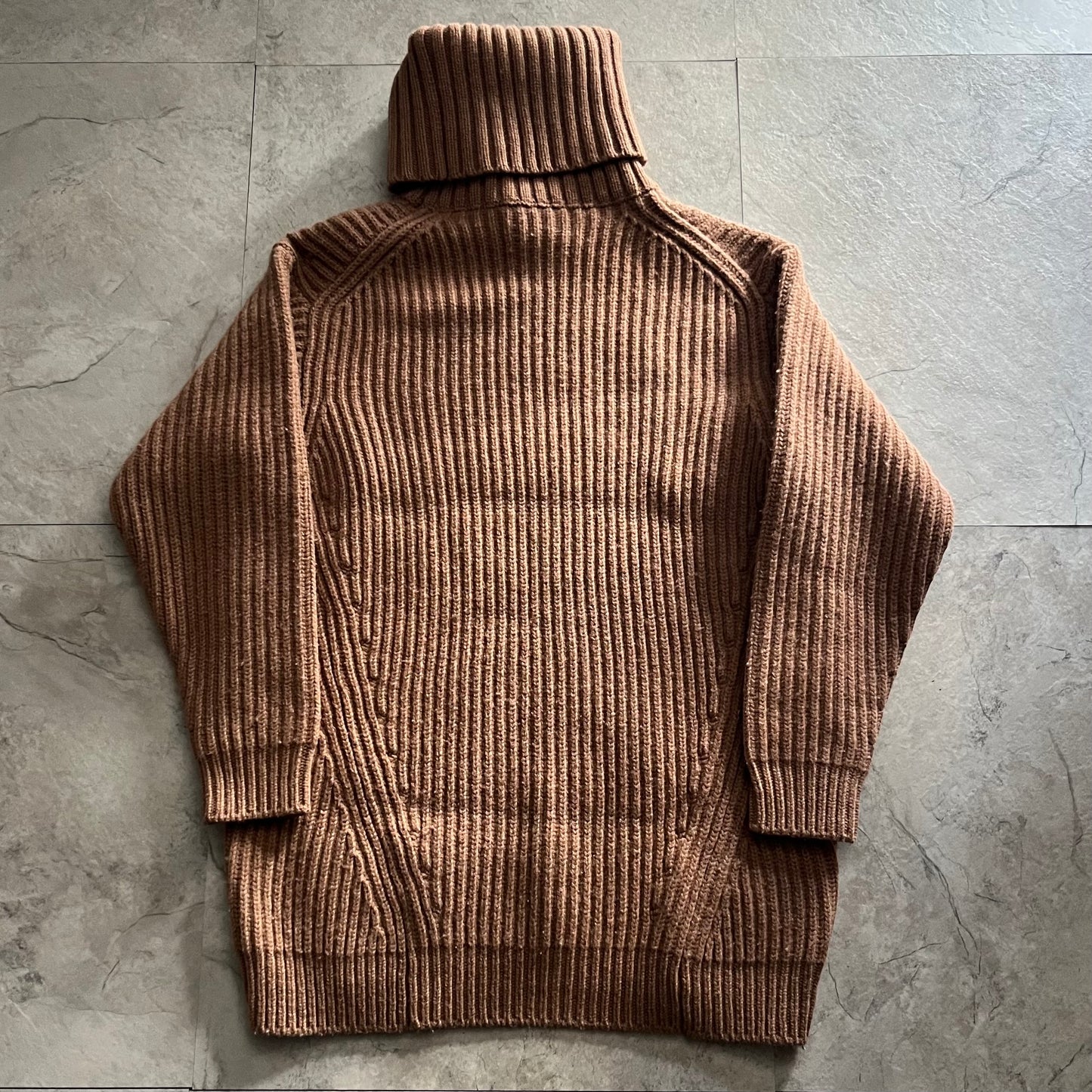 Acne Studios High Neck Wool Sweater Brown Size XXS
