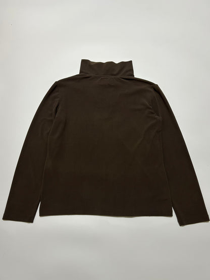 ARMANI JEANS 90s 1/4 Zip Sweatshirt Brown