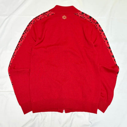 PUMA Red Wool/Nylon Full Zip Knit Jacket