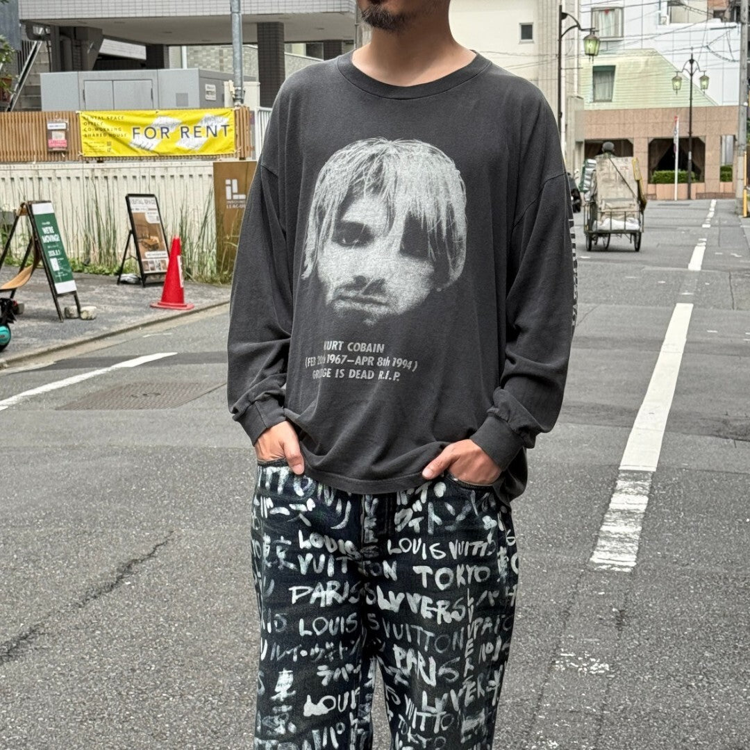 NIRVANA "Kurt Cobain Memorial" Euro Long Sleeve T-Shirt