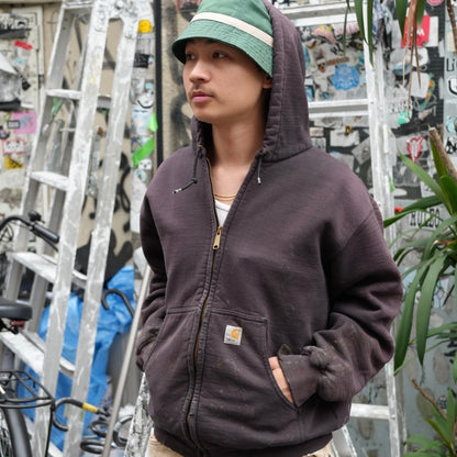 Parker carhartt 00s J149 Faded Brown Parka Size S