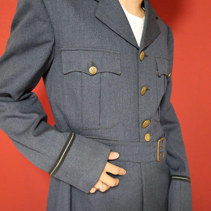 Vintage Burberrys 1950s RAF Military Wool Jacket Size FREE