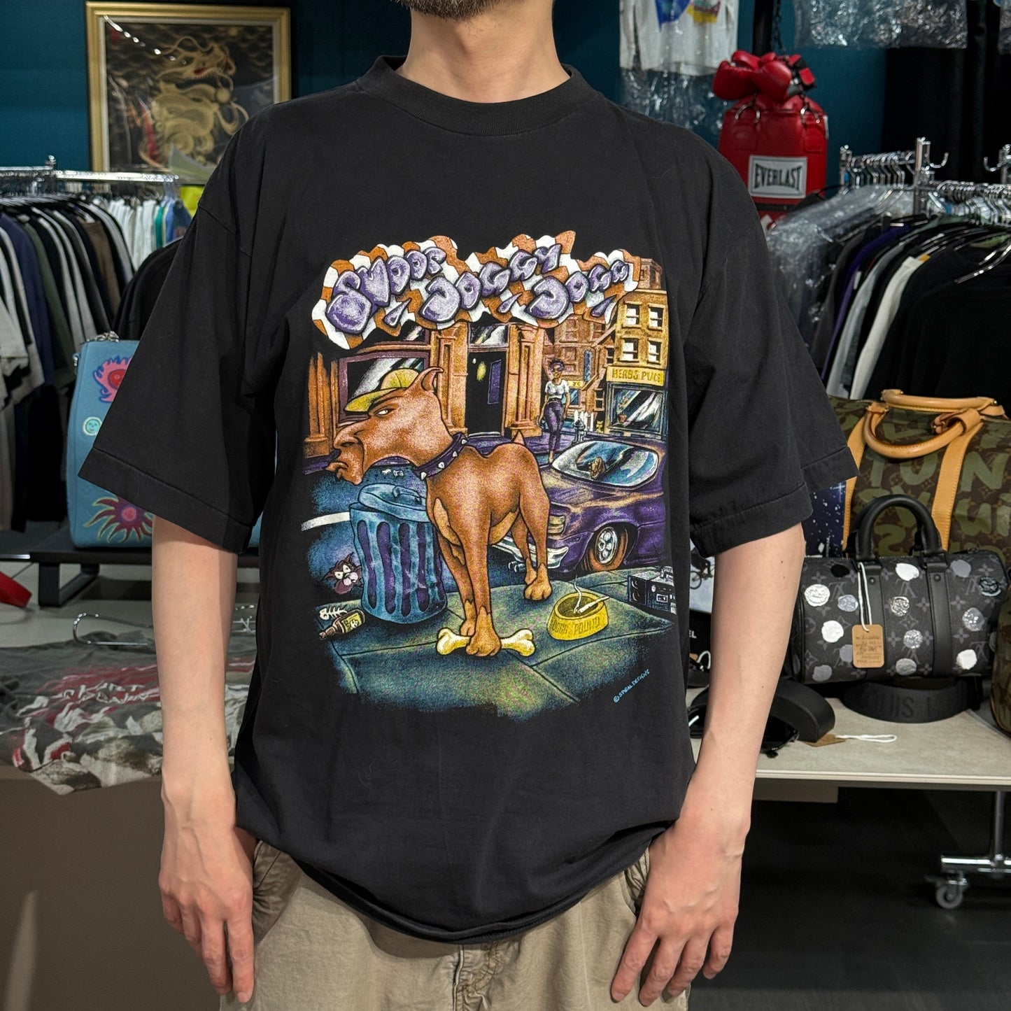SNOOP DOGGY DOGG 90s "DOGGYSTYLE" Album Art T-Shirt Size L