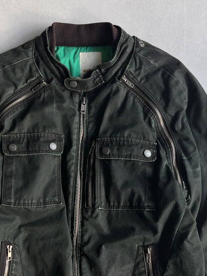 Diesel Green Gimmick Cotton Jacket Size L