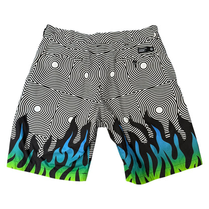 NEIGHBORHOOD x DSC Flame Pattern Gradient Shorts Size L