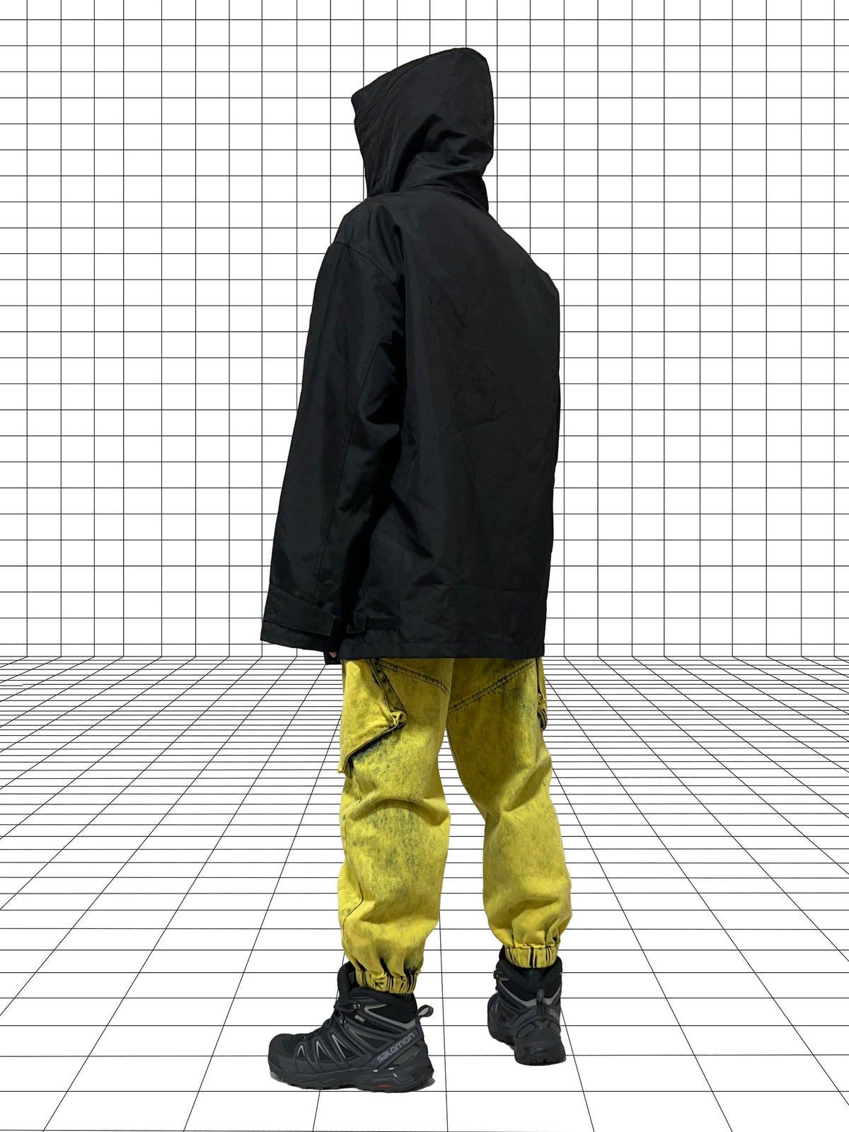 CALVIN KLEIN JEANS 90s Anorak Parka Black Size M