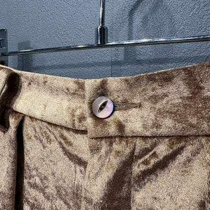Needles Gold Velour Wide Pants