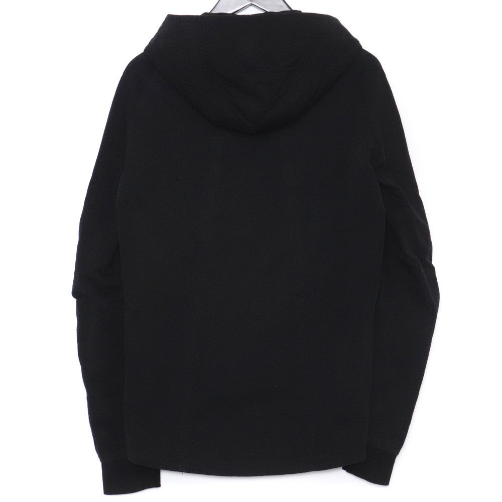 Devoa Black Hooded Zip-Up Jacket Size 1