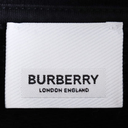 BURBERRY Front Logo Cotton Hoodie Black Size M