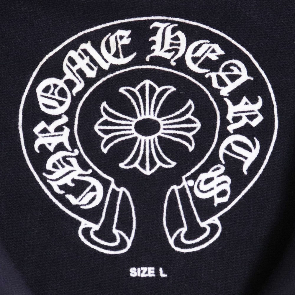 CHROME HEARTS Old CH Plus Dagger Zip Hoodie Black Size L