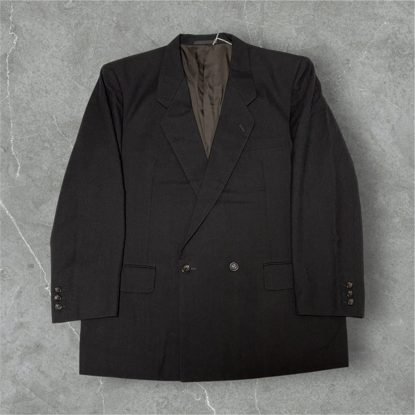 COMME des GARCONS HOMME 80s Brown Wool DB Jacket Size M