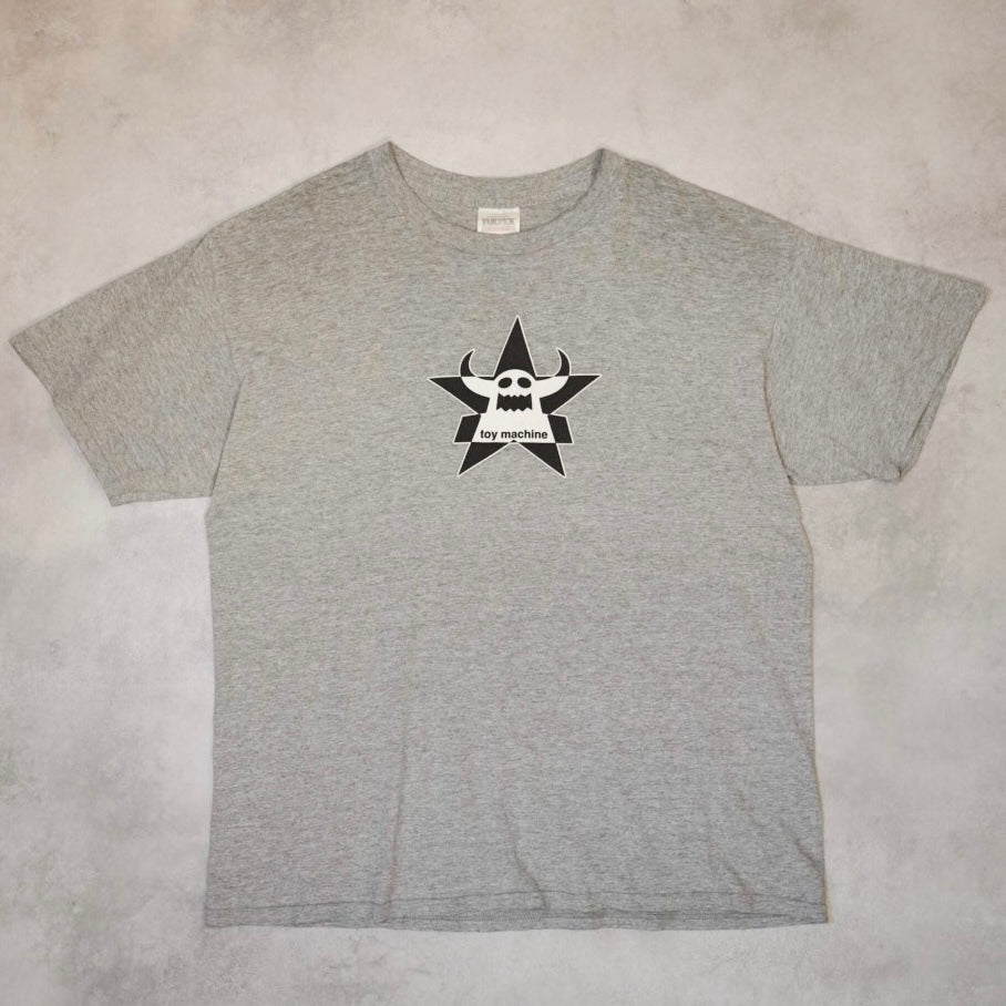 Toy Machine 90s Skate Gray T-Shirt Size XL