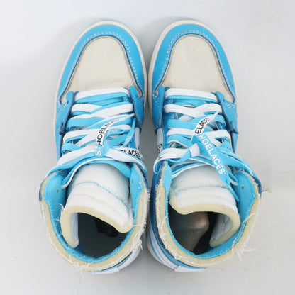 Off-White Air Jordan 1 High UNC White Sneakers Size 26cm