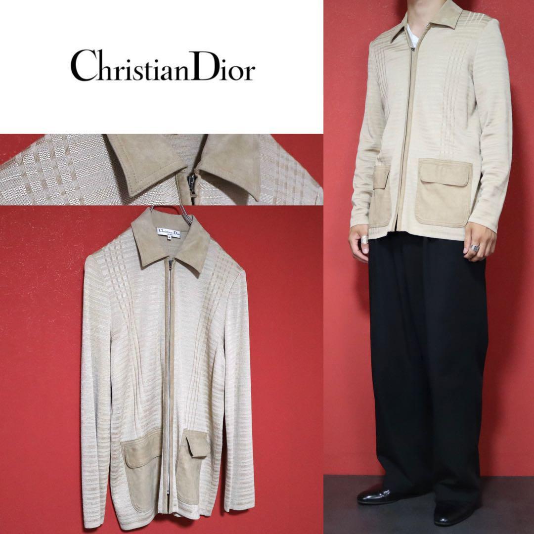 Christian Dior 3D Leather Trim Jacket Size M