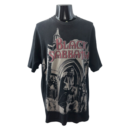 BLACK SABBATH Vintage Band Graphic T-Shirt Black Size XL