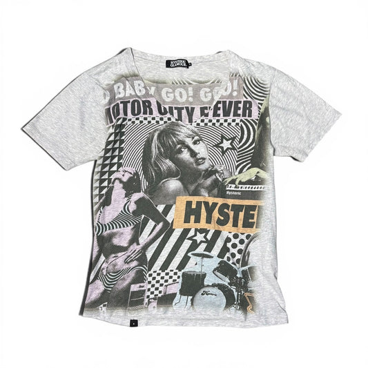Japanese Brand Hysteric Glamour Faded Print V-Neck Size S