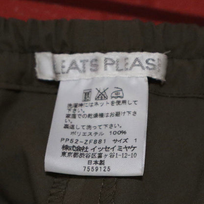 Vintage Pleats Please Green Slit Stitch Pleats Pants Size 1