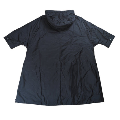 PRADA Black Quilted Zip Detail Nylon Padded Coat Size 36