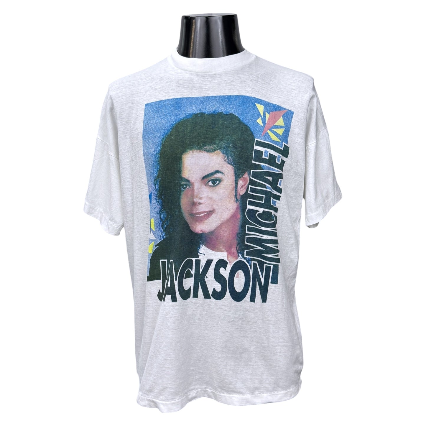 MICHAEL JACKSON 90s Dangerous Album Mark Art T-Shirt Size L