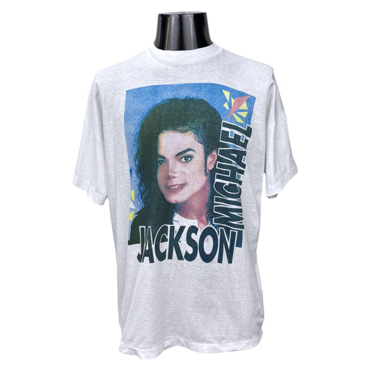 MICHAEL JACKSON 90s Dangerous Album Mark Art T-Shirt Size L
