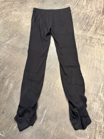 Room SERVICE Black Cupro Viscose Pants Size S