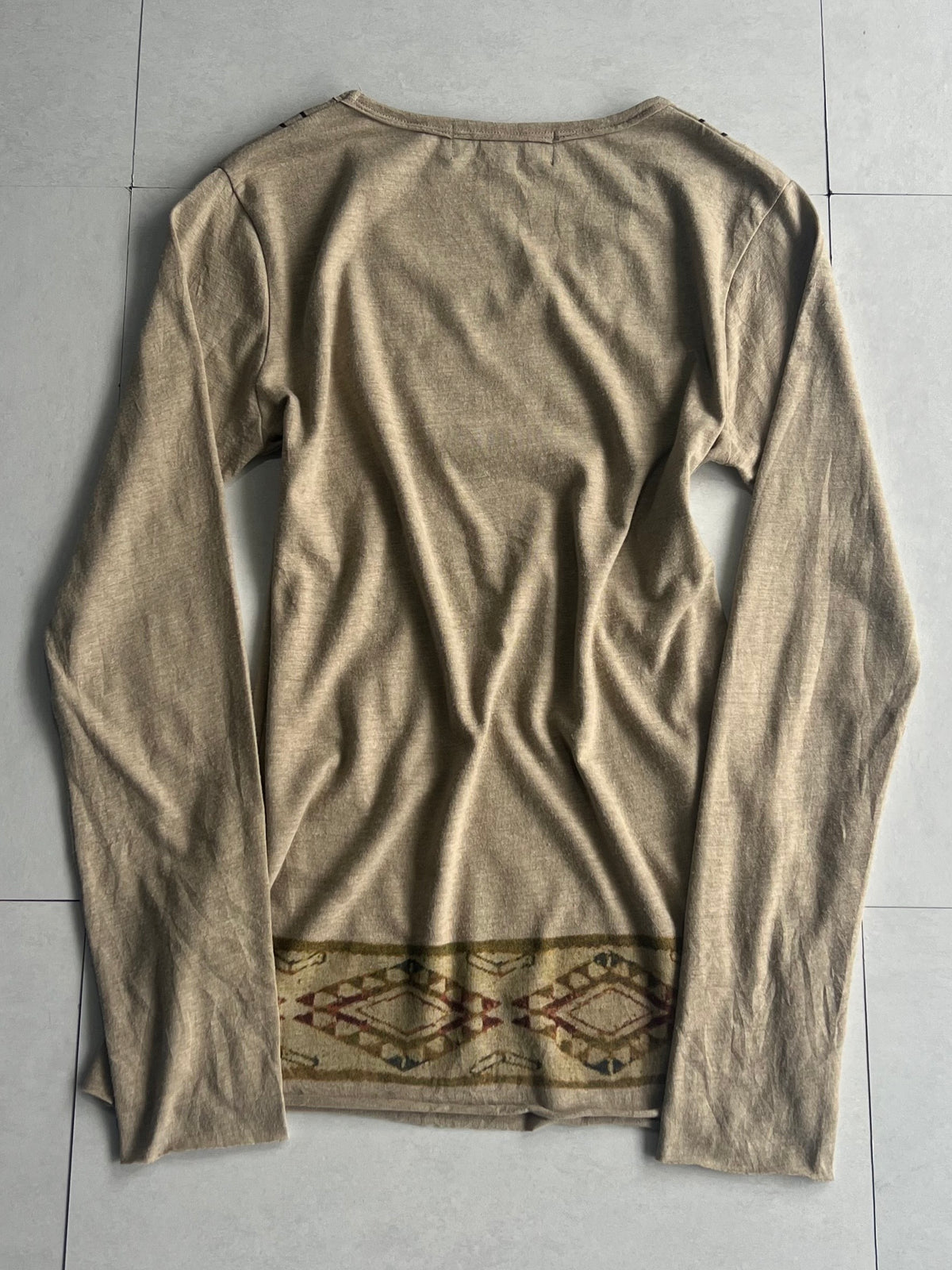 BERNINGS-SHO Optical Illusion Long Sleeve Shirt Size M