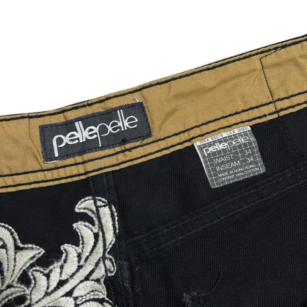 Pelle Pelle Black Denim Jeans Size 34