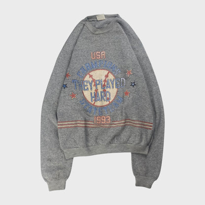 unknown 90s Sweatshirt Gray Size S