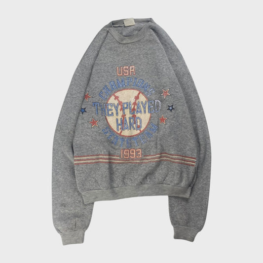 unknown 90s Sweatshirt Gray Size S