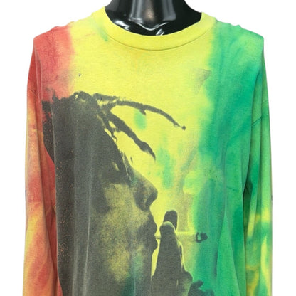 Bob Marley 90s REBEL WITH A CAUSE Long Sleeve T-Shirt Size XL