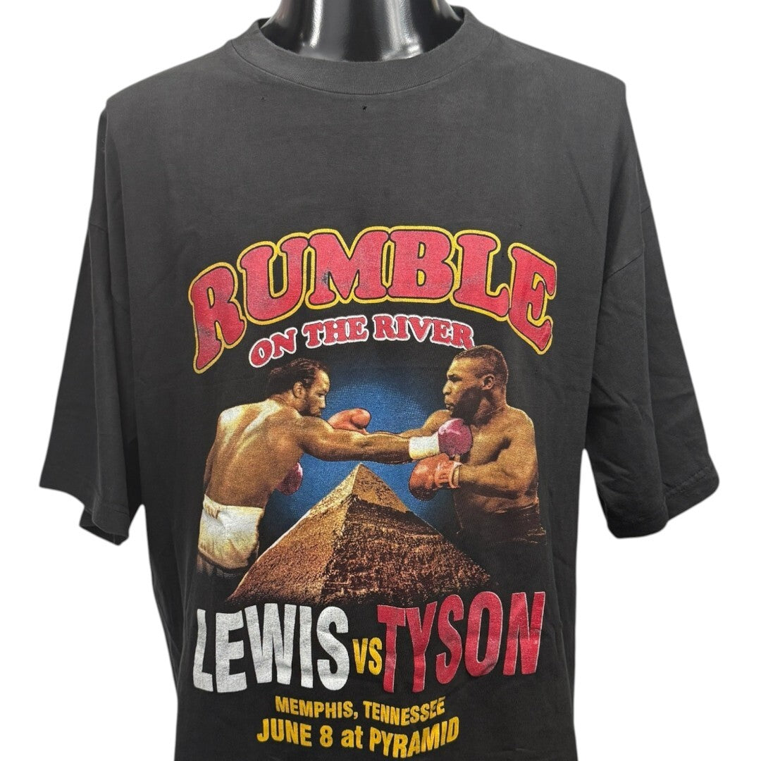 TYSON vs LEWIS 00s RUMBLE ON THE RIVER vs T-Shirt Size XL