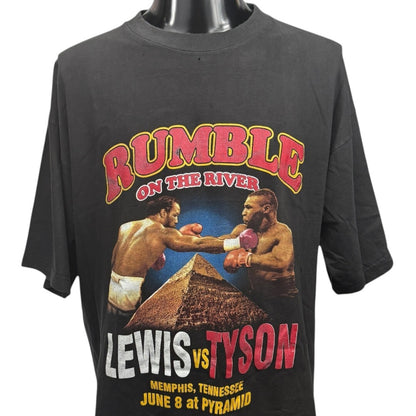 TYSON vs LEWIS 00s RUMBLE ON THE RIVER vs T-Shirt Size XL