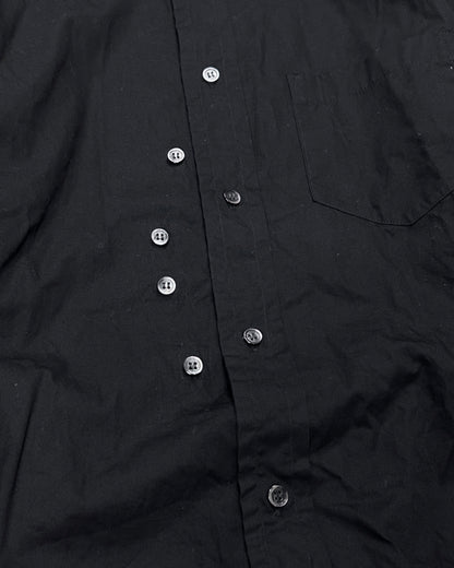 Yuji Yamada Asymmetrical Layered Hem Shirt Black Size 2