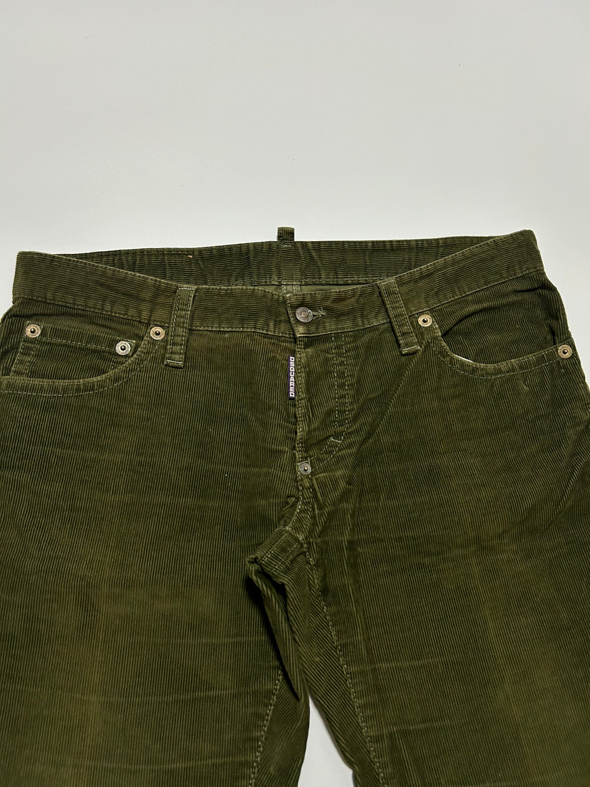 Dsquared2 DSQUARED AW2006 Corduroy Trousers Green Size 52