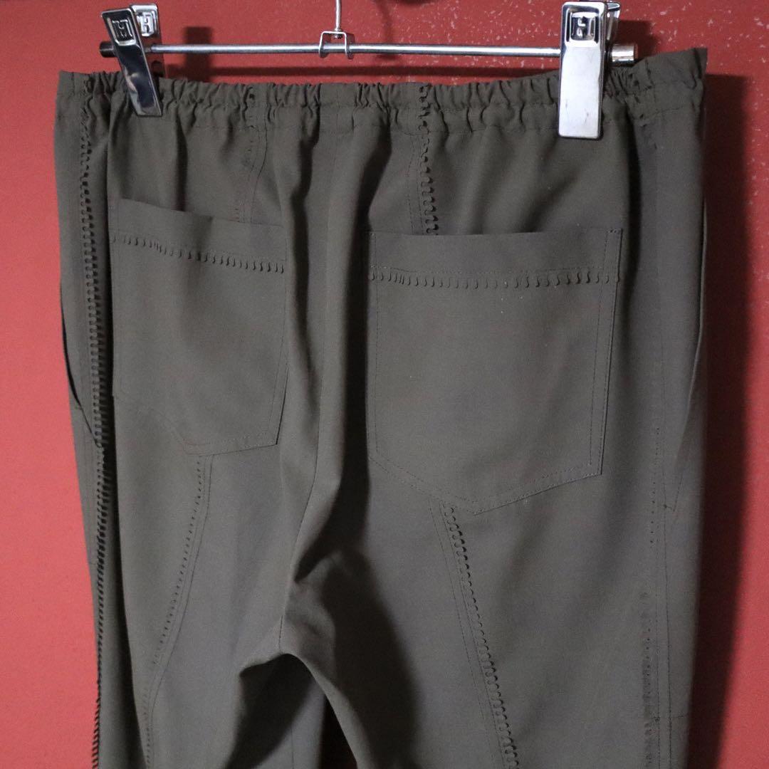 Vintage Pleats Please Green Slit Stitch Pleats Pants Size 1