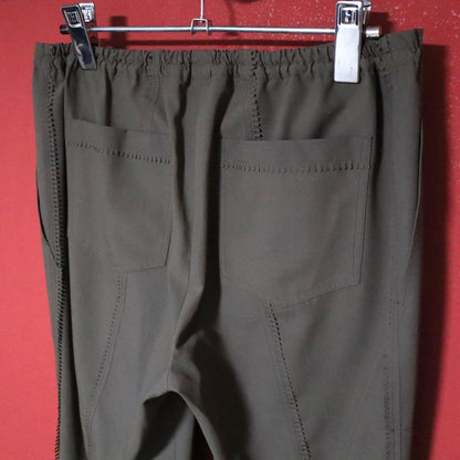 Vintage Pleats Please Green Slit Stitch Pleats Pants Size 1