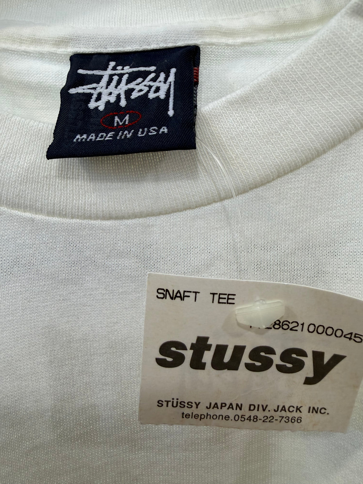 OLD STUSSY 90s "NEW YORK!" Chapter Tee White Size M