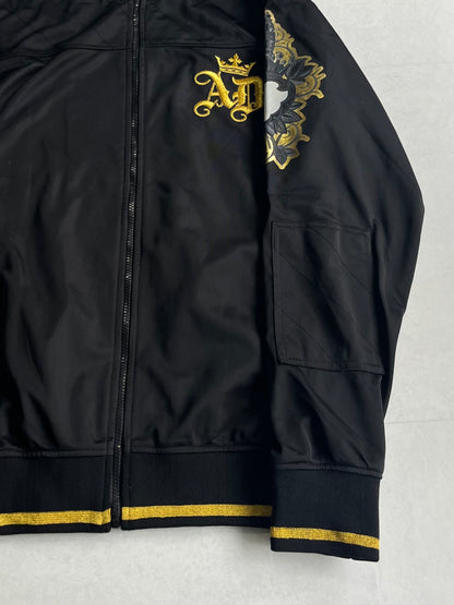 Artful Dodger black Skull Track Jacket Size XL