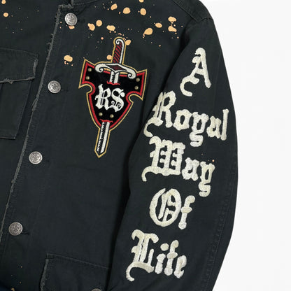 Rebel Spirit Studs Button Jacket Size M