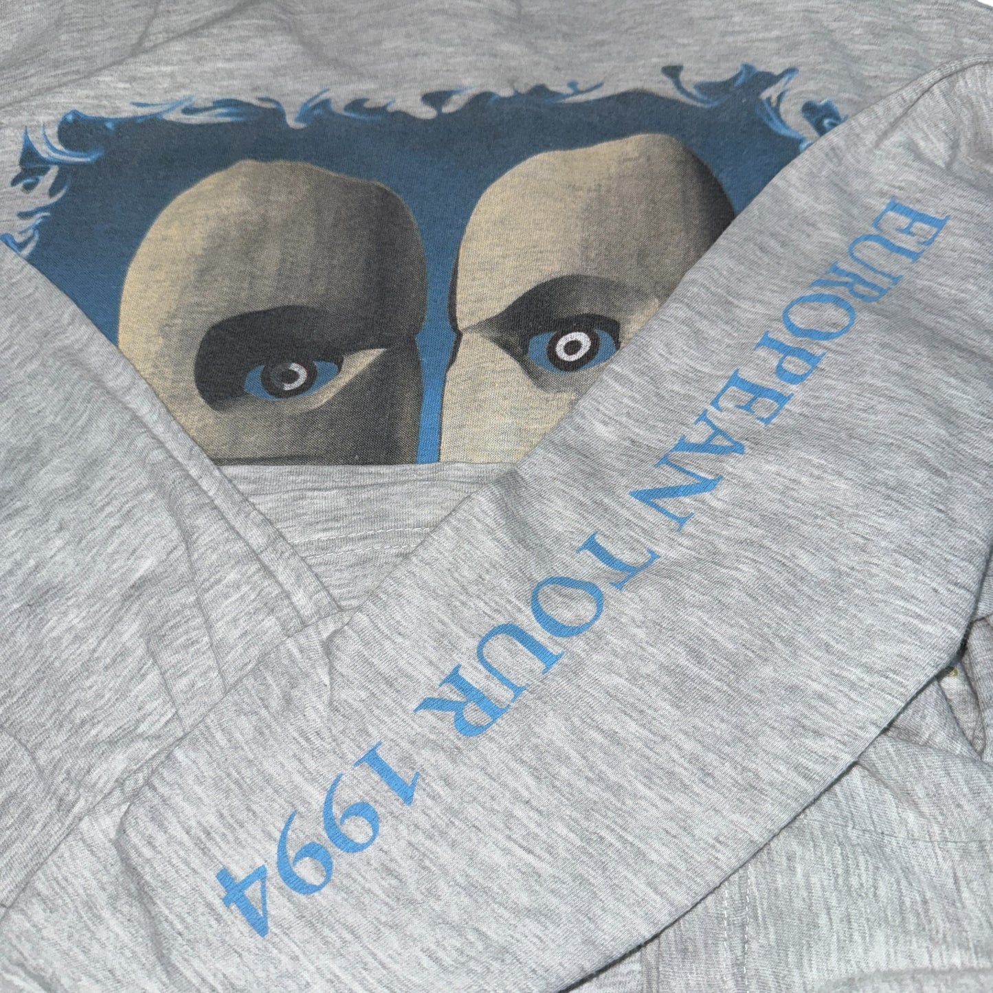 PINK FLOYD 90s Vintage THE DIVISION BELL Hooded Long Sleeve Size XL