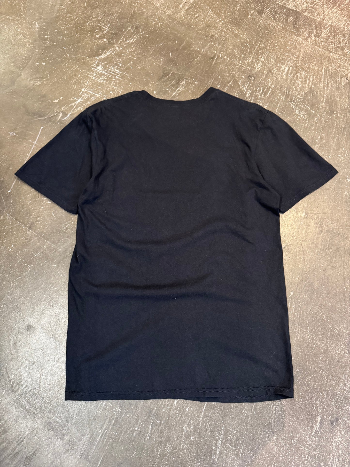 Vintage Black Cotton T-Shirt Size M