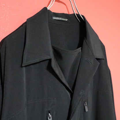 Yohji Yamamoto 23SS TA Tuxedo Shirt Blouson Black Size 1