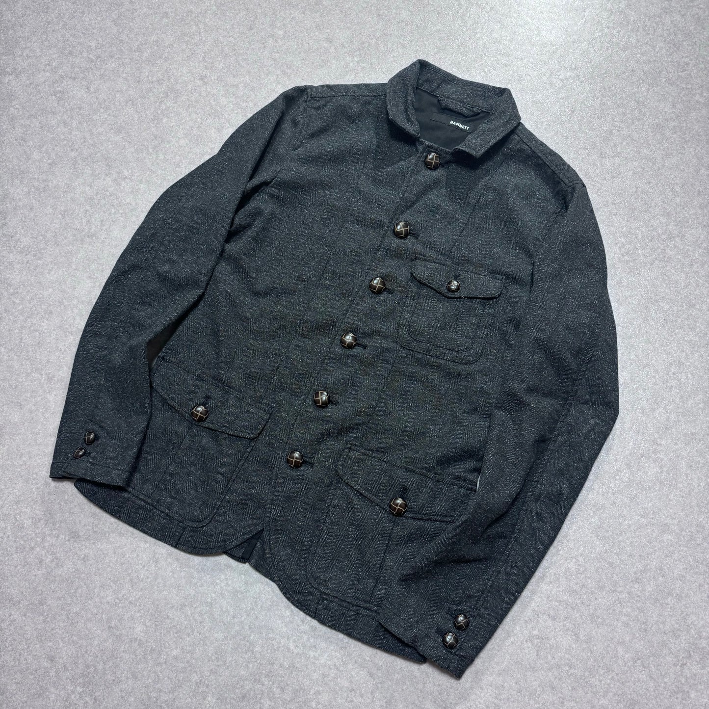 Katharine Hamnett London Gray HAMNETT Sleeve Shirt Size S
