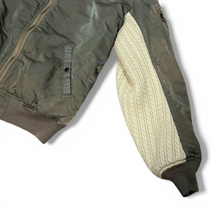 Vintage 04AW Green MA-1 Flight Jacket Size MEDIUM