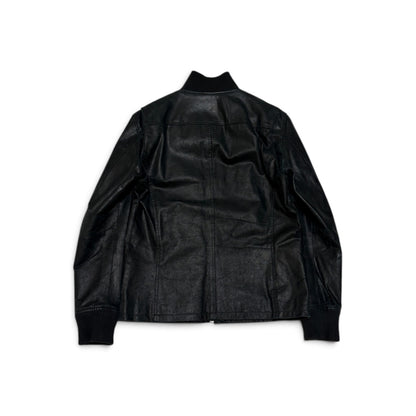 Vintage Black G.G.D Pig Leather Shirt Size 2
