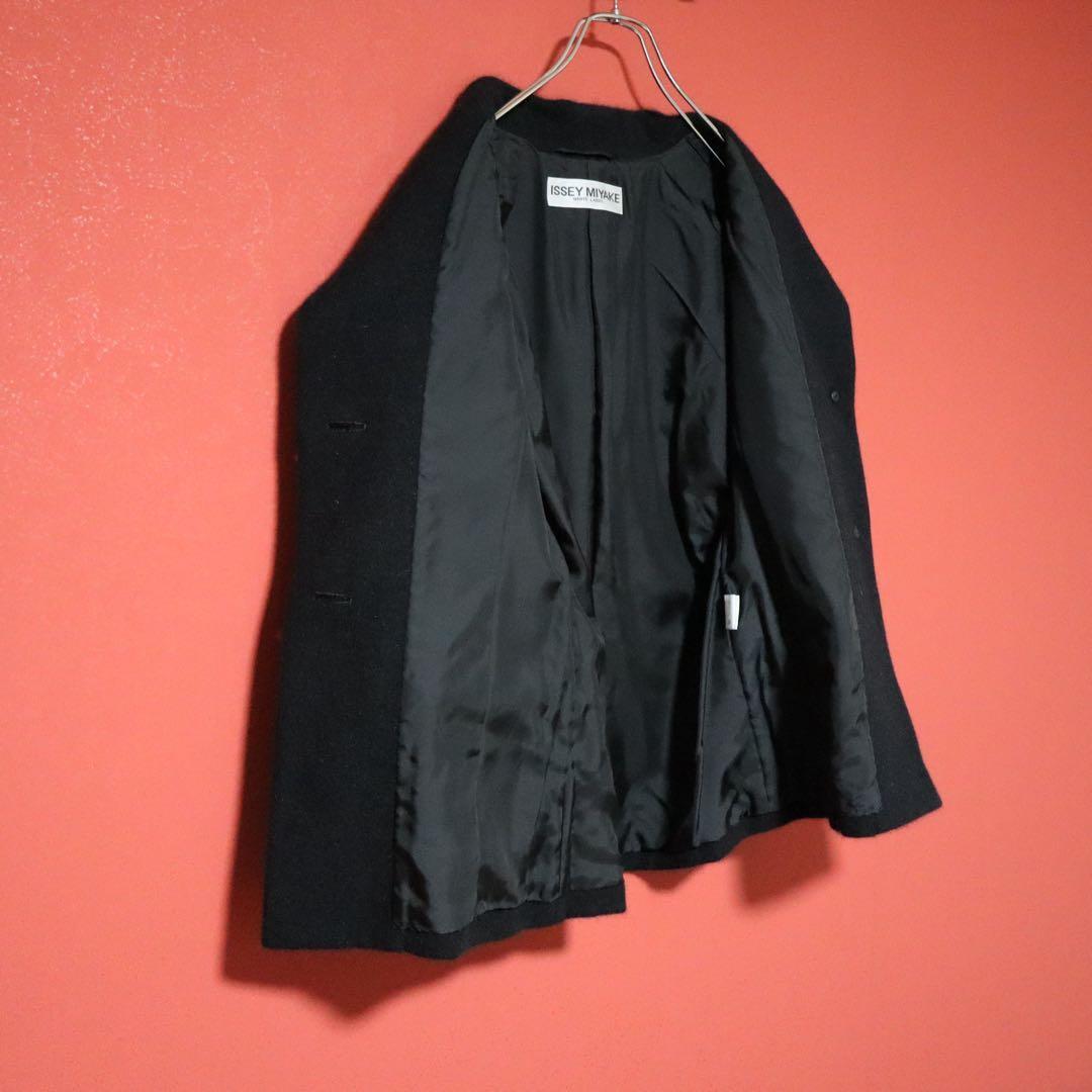 ISSEY MIYAKE WHITE LABEL 02AW Angora Jacket Black Size 2