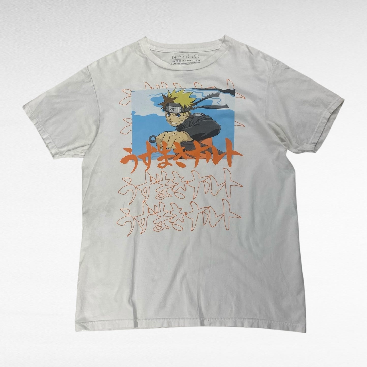 NARUTO T-Shirt White Size M