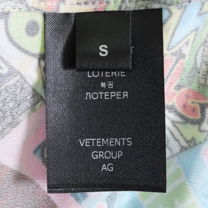 VETEMENTS 22AW Lottery Fluid Jersey Shirt Multi Size S