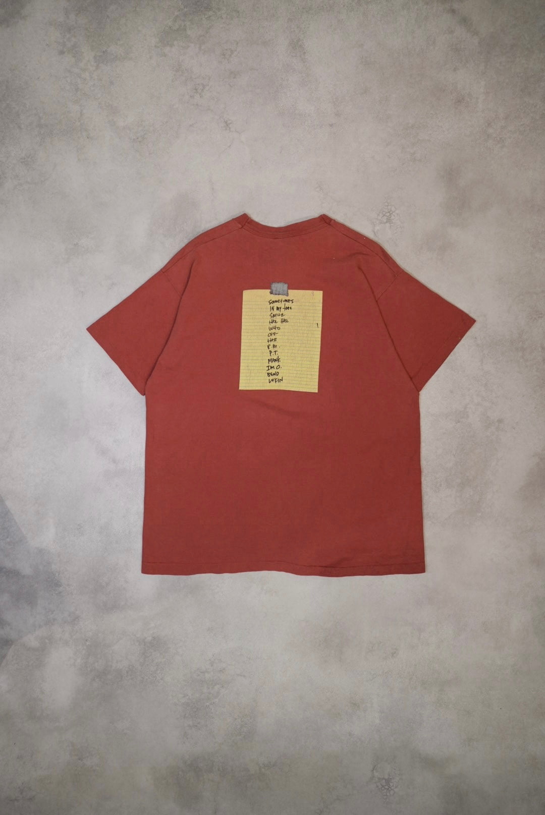 PEARL JAM 90s T-shirt Red Size XL